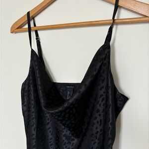 Forever 21 Animal Print Cowl Neck Mini Dress